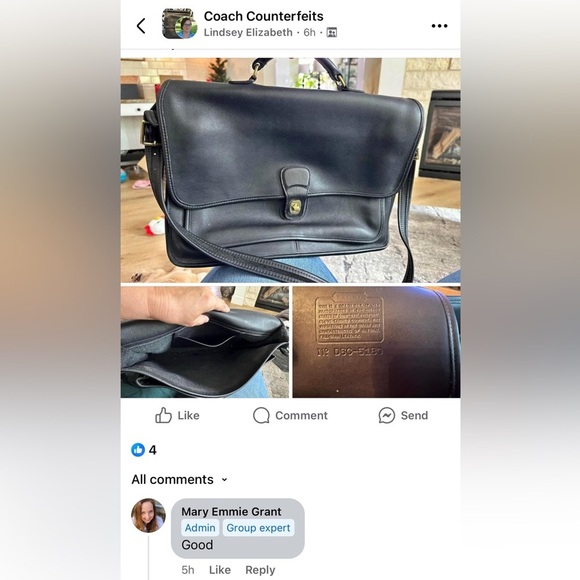 COPY - Vintage COACH 5180 Metropolitan Black Leather Brief Bag - Picture 16 of 16